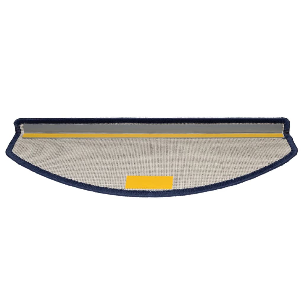 vidaXL Tappetini per scale 10 pz 65x24x4 cm Blu Semicircolari Grandi