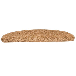 vidaXL Tappetini per scale 10 pz 65x21x4 cm Beige Semicircolari Grandi