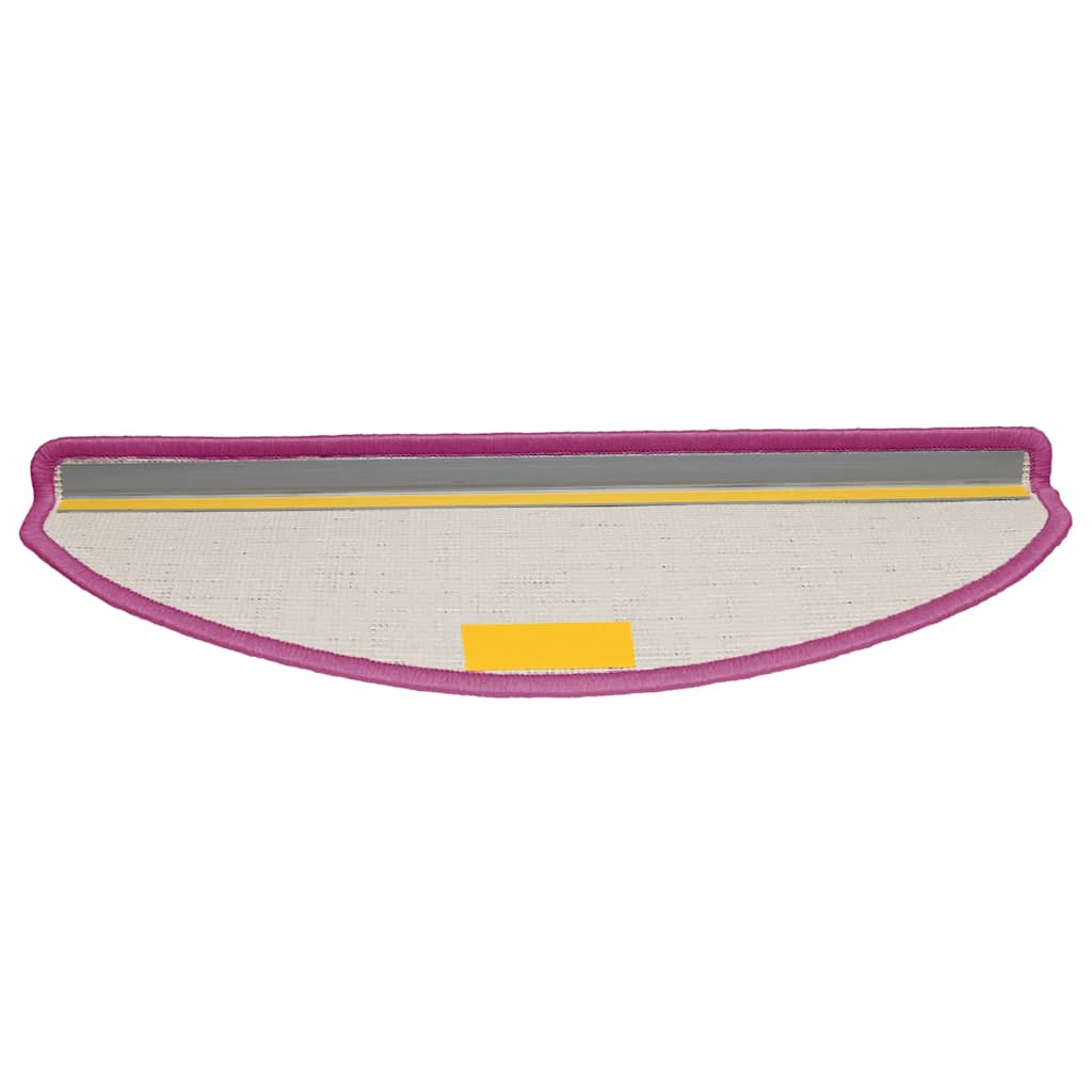 Tappetini per scale 10 pz 65x21x4 cm Viola Semicircolari Grandi 149809