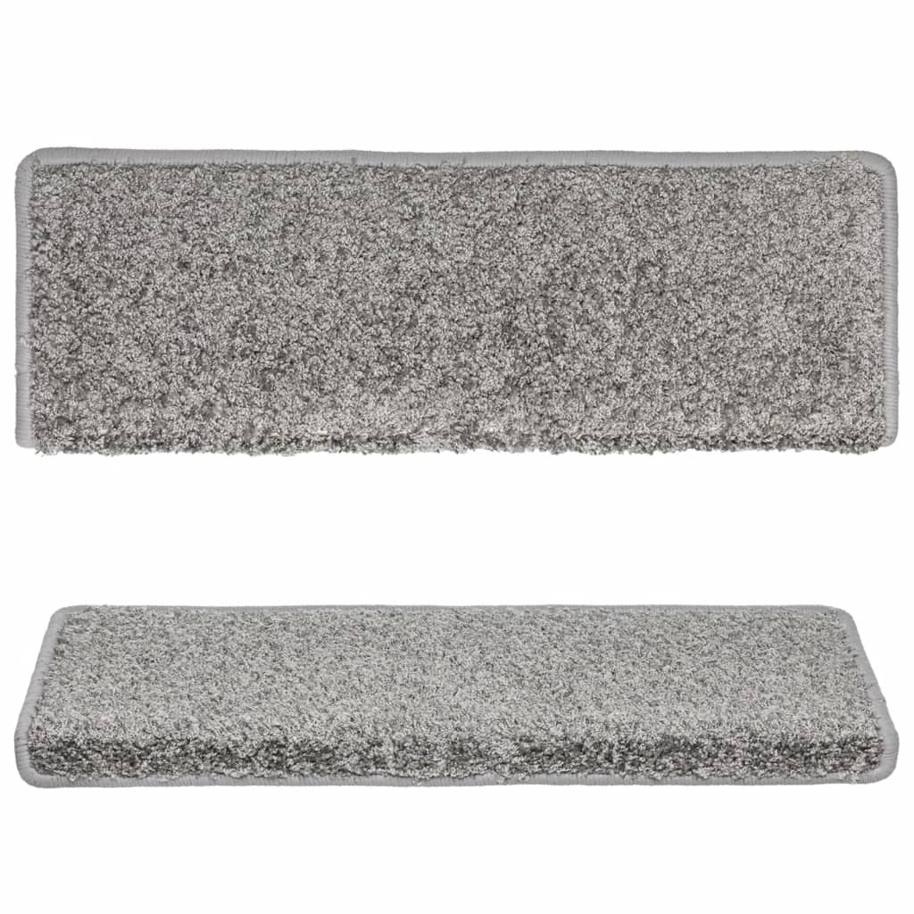 Tappetini per Scale 10 pz 65x25 cm Grigio cod mxl 72695