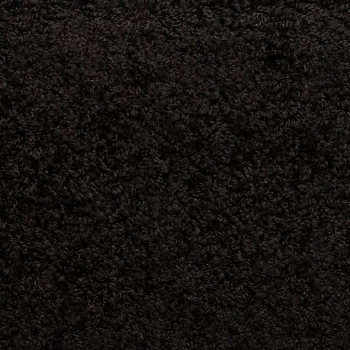 Tappetini per scale 10 pz 65x21x4 cm Nero Bordo rettangolare 149817