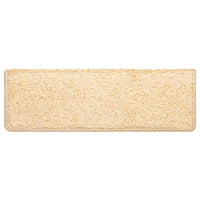 Tappetini per scale 10 pz 65x21x4 cm Crema Bordo rettangolare 149823