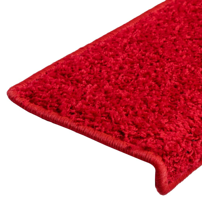 Tappetini per Scale 10 pz 65x25 cm Rosso cod mxl 61893