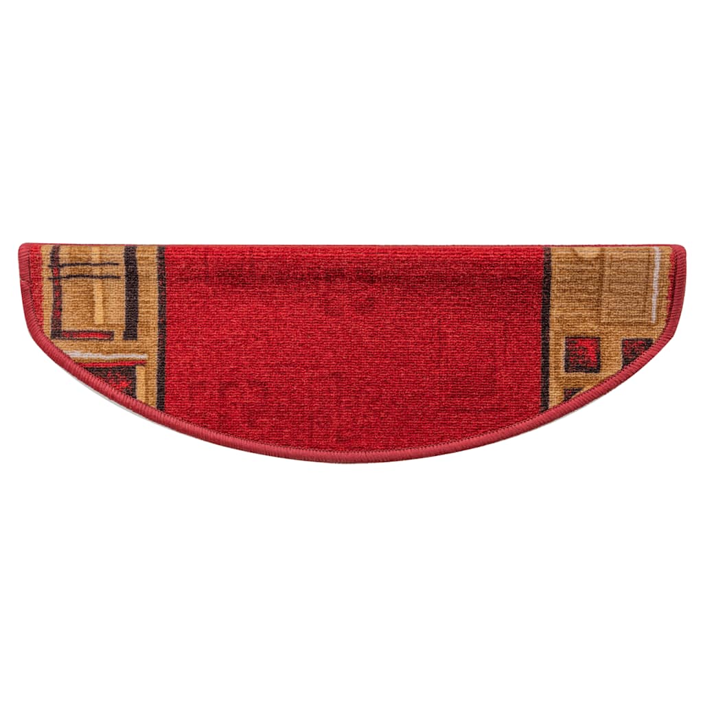 Tappetini per Scale Autoadesivi 10 pz 65x21x4 cm Rossi 149831