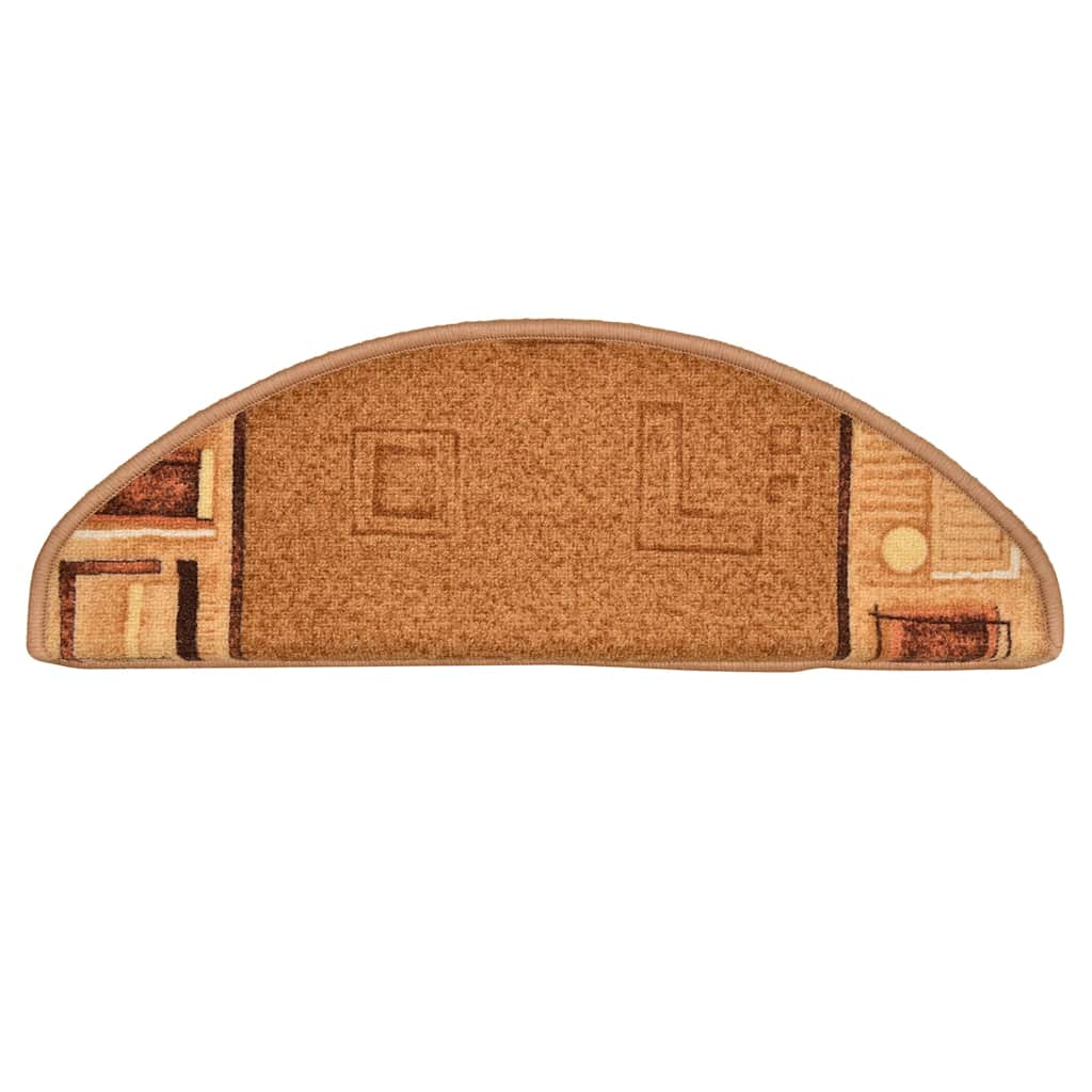 Tappetini per Scale Autoadesivi 10 pz 65x21x4 cm Beige 149833