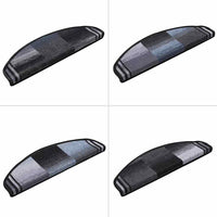 Tappetini per Scale Autoadesivi 5 pz 65x21x4 cm Nero e Grigio