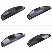 Tappetini per Scale Autoadesivi 10 pz 65x21x4 cm Nero e Grigio 149835