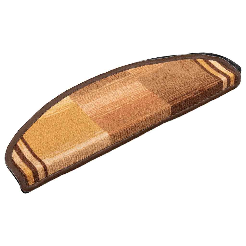 Tappetini per Scale Autoadesivi 10pz 65x21x4 cm Marroni 149837