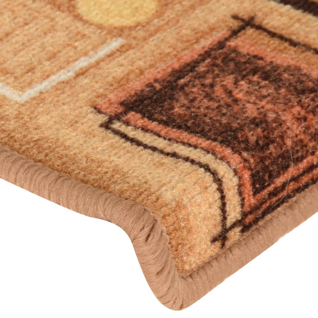Tappetini per Scale Autoadesivi 10 pz 65x21x4 cm Beige 149841