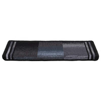 Tappetini per Scale Autoadesivi 10 pz 65x21x4 cm Nero e Grigio 149843