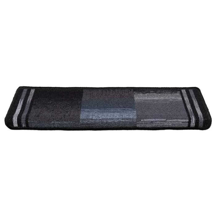 Tappetini per Scale Autoadesivi 10 pz 65x21x4 cm Nero e Grigio 149843