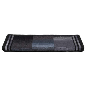 Tappetini per Scale Autoadesivi 10 pz 65x25 cm Nero e Grigio cod mxl 75104