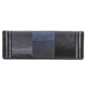 Tappetini per Scale Autoadesivi 10 pz 65x25 cm Nero e Grigio cod mxl 75104