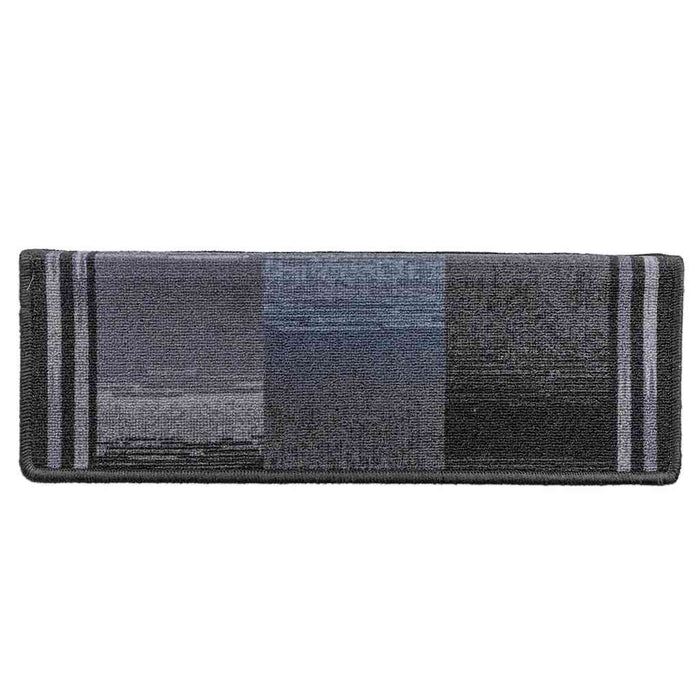 Tappetini per Scale Autoadesivi 10 pz 65x25 cm Nero e Grigio cod mxl 75104