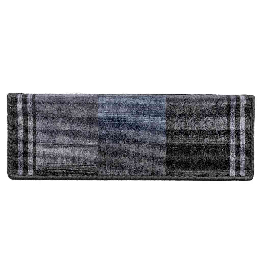 Tappetini per Scale Autoadesivi 10 pz 65x21x4 cm Nero e Grigio 149843