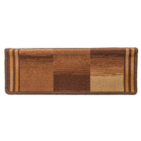 Tappetini per Scale Autoadesivi 10 pz 65x21x4 cm Marroni 149845