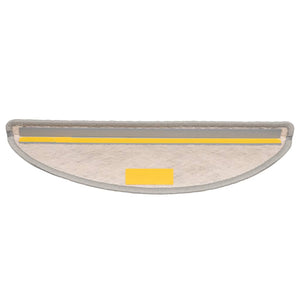 Tappeti Adesivi Scale Aspetto Sisal 15 pz 56x17x3 cm Platino 326858