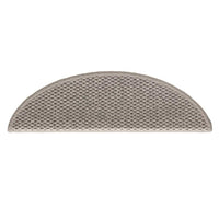 Tappeti Autoadesivi Scale Aspetto Sisal 15pz 56x17x3cm Argento 326859