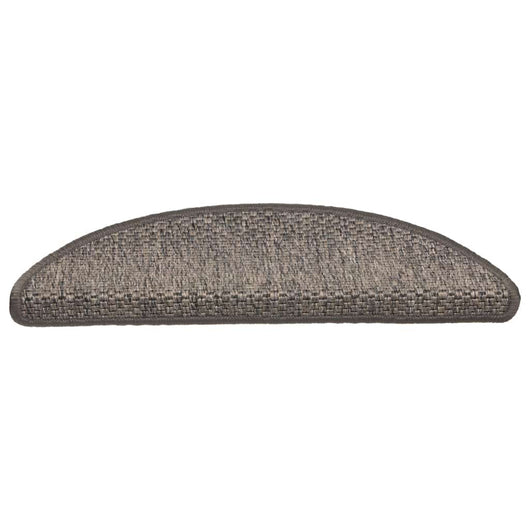 Tappeti Adesivi Scale Aspetto Sisal 15 pz 56x17x3cm Marrone 326860