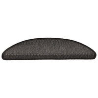 Tappeti Autoadesivi Scale Aspetto Sisal 15pz 56x20cm Antracite cod mxl 77267