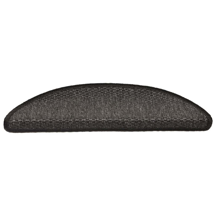 Tappeti Autoadesivi Scale Aspetto Sisal 15pz 56x20cm Antracite cod mxl 77267