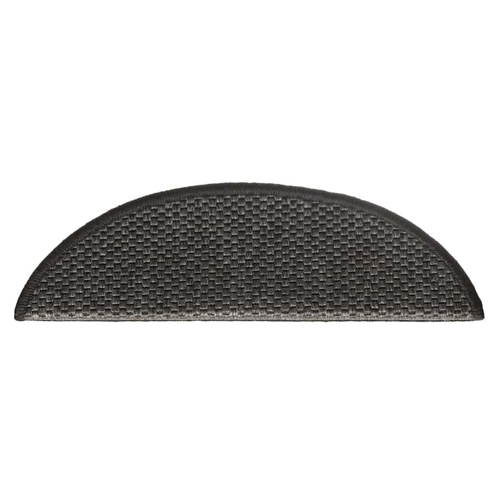 Tappeti Autoadesivi Scale Aspetto Sisal 15pz 56x20cm Antracite cod mxl 77267