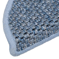 Tappeti Autoadesivi per Scale Aspetto Sisal 15pz 56x20 cm Blu cod mxl 78605