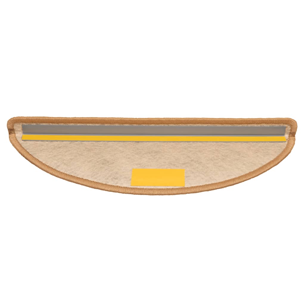 Tappeti Autoadesivi Scale Aspetto Sisal 15 pz 56x17x3 cm Sisal 326865