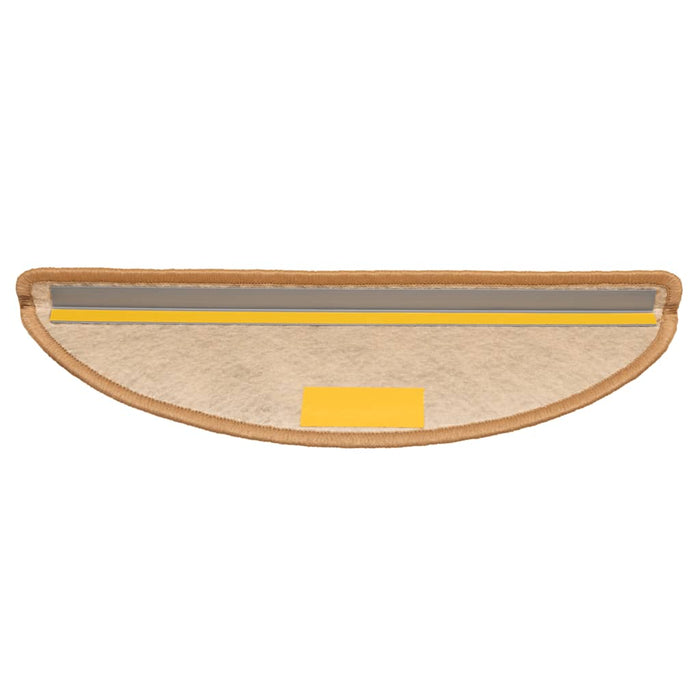 Tappeti Autoadesivi Scale Aspetto Sisal 15 pz 56x17x3 cm Sisal 326865