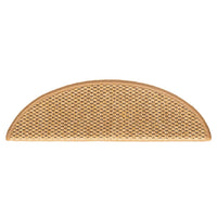 Tappeti Autoadesivi Scale Aspetto Sisal 15 pz 56x17x3 cm Sisal 326865