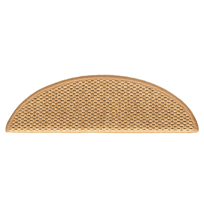 Tappeti Autoadesivi Scale Aspetto Sisal 15 pz 56x17x3 cm Sisal 326865