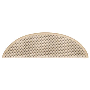 Tappeti Autoadesivi Scale Aspetto Sisal 15pz 56x17x3 cm Berbero 326869