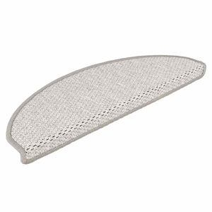 Tappeti Autoadesivi Scale Aspetto Sisal 15 pz 65x21x4cm Platino