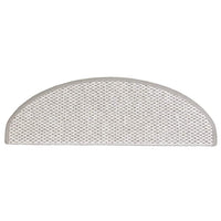 Tappeti Autoadesivi Scale Aspetto Sisal 15 pz 65x21x4cm Platino 326870