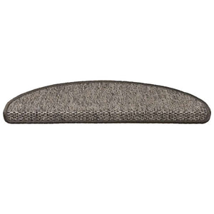 Tappeti Adesivi per Scale Sisal 15pz 65x21x4cm Beige Marrone 326872