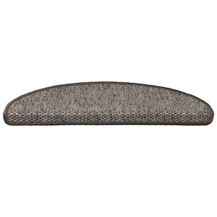 Tappeti Autoadesivi Scale Aspetto Sisal 15 pz 65x25cm Antracite