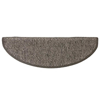 Tappeti Autoadesivi Scale Aspetto Sisal 15 pz 65x25cm Antracite