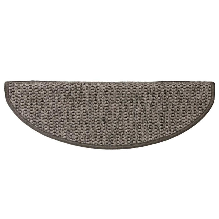 Tappeti Autoadesivi Scale Aspetto Sisal 15 pz 65x25cm Antracite
