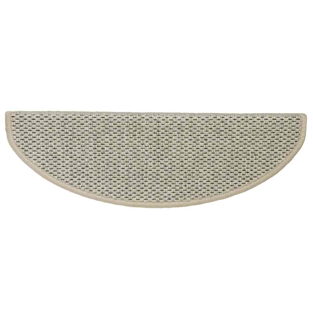Tappeti Autoadesivi Scale Aspetto Sisal 15 pz 65x25cm Grigi cod mxl 69110