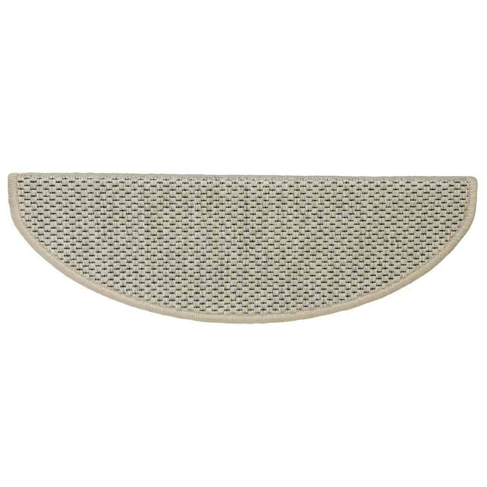 Tappeti Adesivi Scale Aspetto Sisal 15pz 65x21x4cm Verde Chiaro 326875