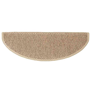 Tappeti Autoadesivi Scale Aspetto Sisal 15 pz 65x21x4 cm Sabbia 326879