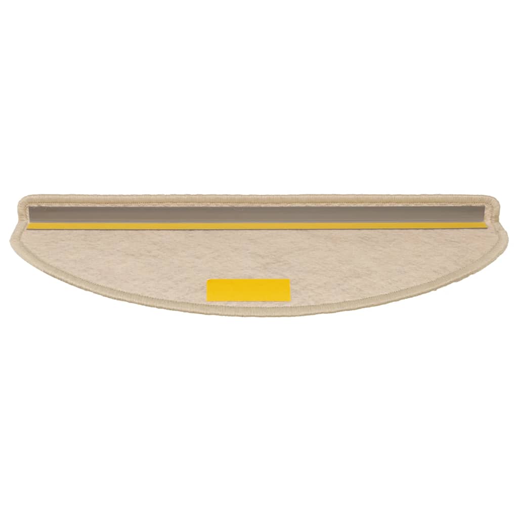 Tappeti Autoadesivi Scale Aspetto Sisal 15 pz 65x21x4 cm Sabbia 326879