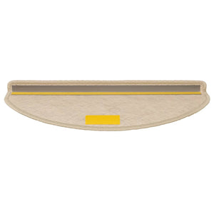 Tappeti Autoadesivi Scale Aspetto Sisal 15 pz 65x21x4 cm Sabbia 326879