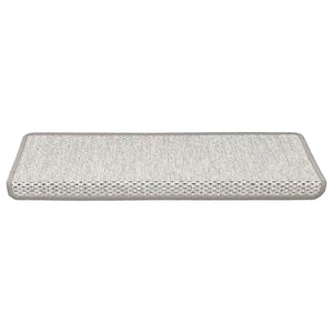 Tappeti Autoadesivi Scale Aspetto Sisal 15 pz 65x25 cm Beige cod mxl 78291