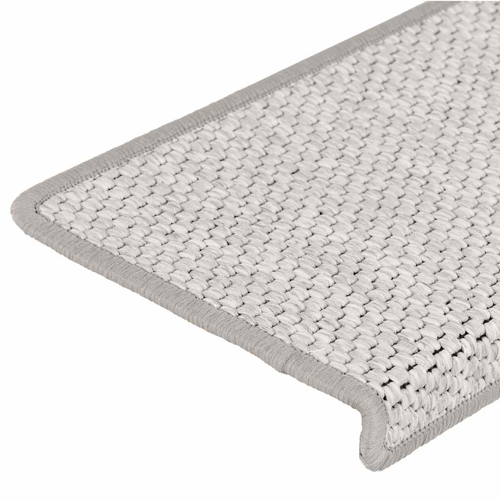 Tappeti Autoadesivi Scale Aspetto Sisal 15 pz 65x25 cm Beige cod mxl 78291
