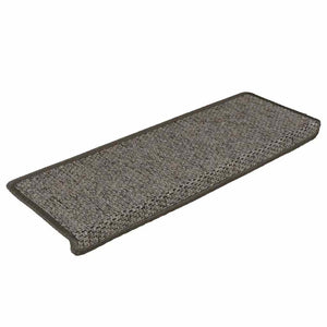 Tappeti Autoadesivi Scale Sisal 15 pz 65x21x4 cm Grigio e Beige 326884