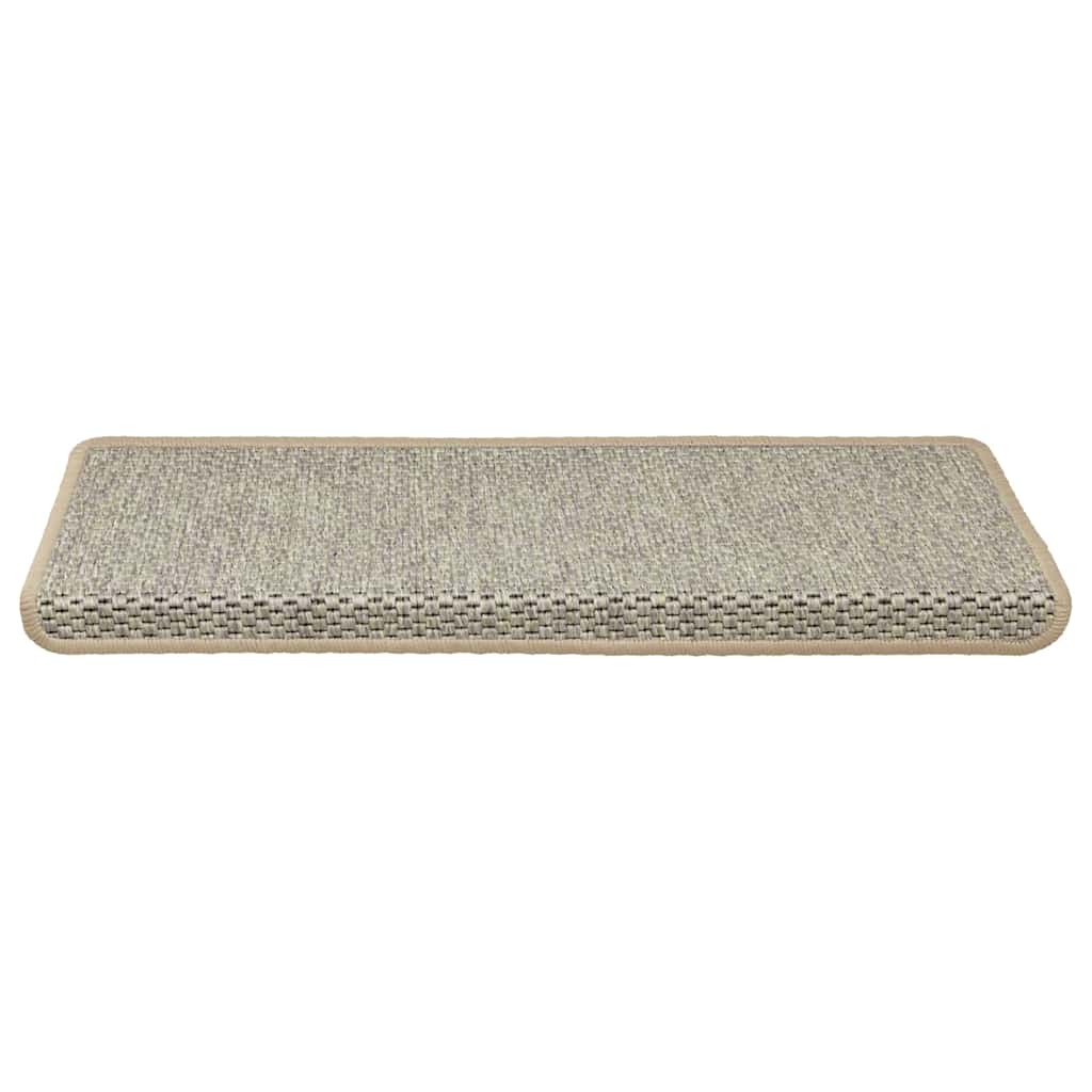 Tappeti Autoadesivi Scale Aspetto Sisal 15 pz 65x21x4 cm Verdi 326887
