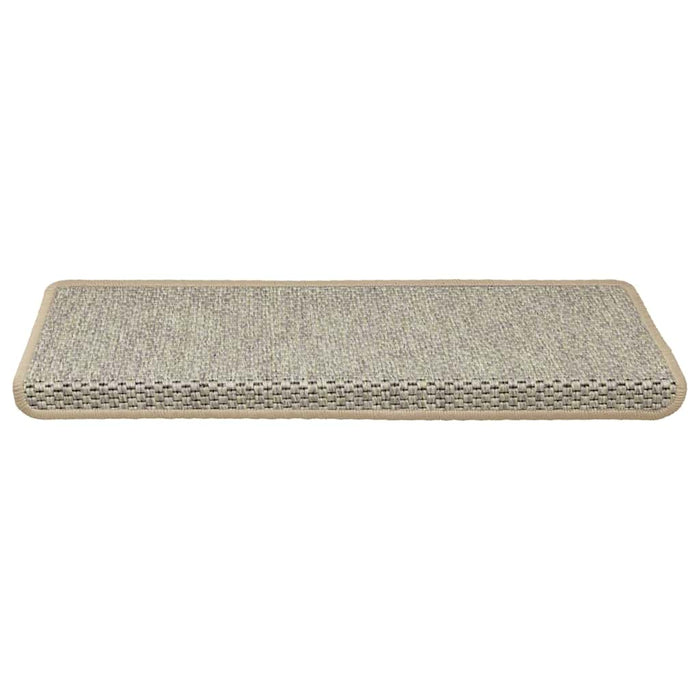 Tappeti Autoadesivi Scale Aspetto Sisal 15 pz 65x21x4 cm Verdi 326887