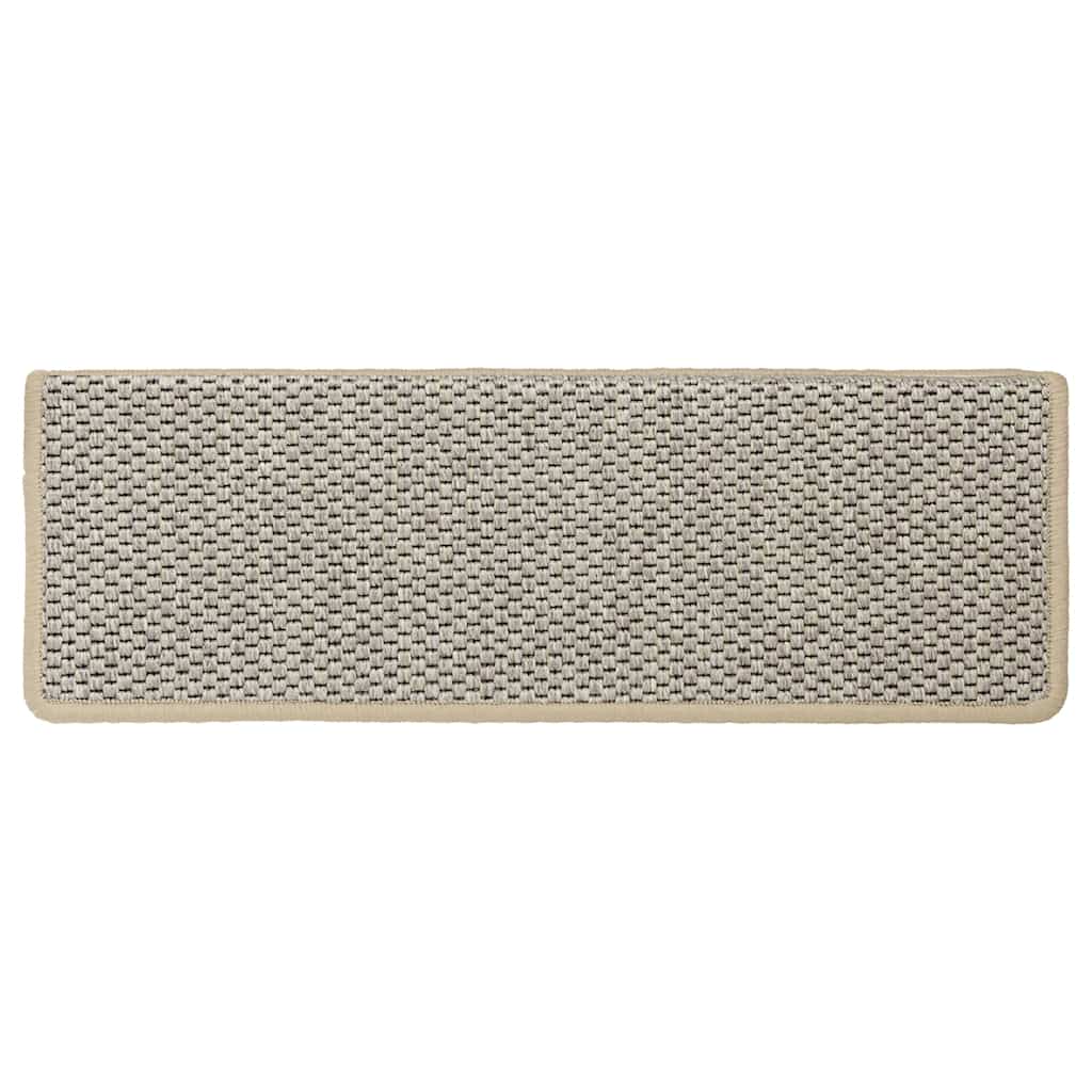 Tappeti Autoadesivi Scale Aspetto Sisal 15 pz 65x21x4 cm Verdi 326887