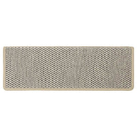 Tappeti Autoadesivi Scale Aspetto Sisal 15 pz 65x21x4 cm Verdi 326887